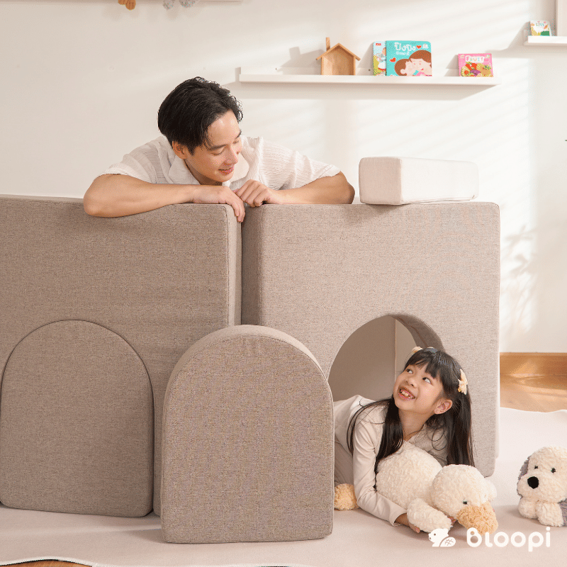 ชุดเบาะซุ้มประตูเสริมพัฒนาการสำหรับเด็ก BLOOPI รุ่น BLOOPI THE ARCO สีน้ำตาล_2